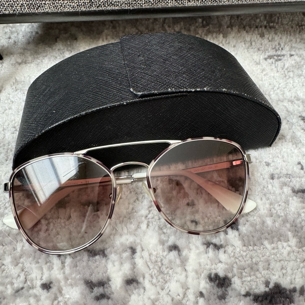AUTHENTIC Prada grey tortoise sunglasses excellent condition